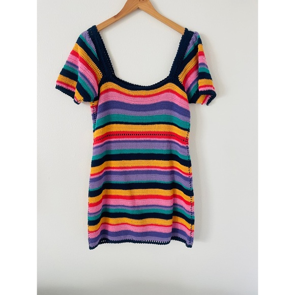 FARM Rio Multicolor Striped Mini Dress - Picture 3 of 7